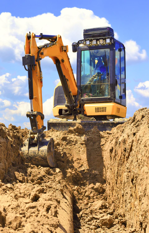 worker using excavotr San Antonio TX